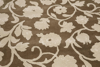 9 x 12 Handmade wool & Silk Oriental Area Rug Transitional 9x12