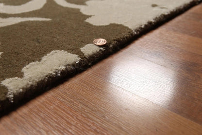 9 x 12 Handmade wool & Silk Oriental Area Rug Transitional 9x12