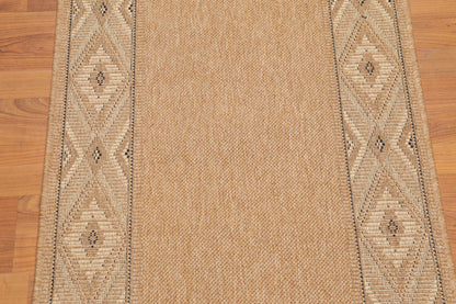 2'3" x 37' Palace Size Runner Border design Oriental Area Rug Tan