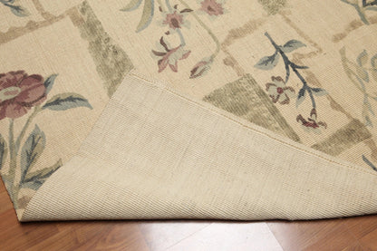 Hand Woven 100% Wool Traditional Oriental Area Rug Brown 6'x9'