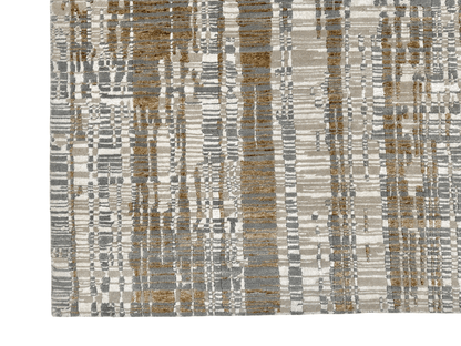 Carved, Modern Tibetan-Style 6x9 (ivory/gold)