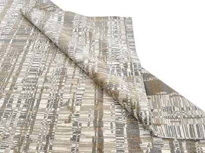 Carved, Modern Tibetan-Style 6x9 (ivory/gold)