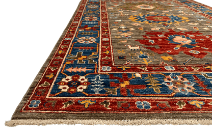 Afghan Ariyana (3'11"x5'09") brown/blue