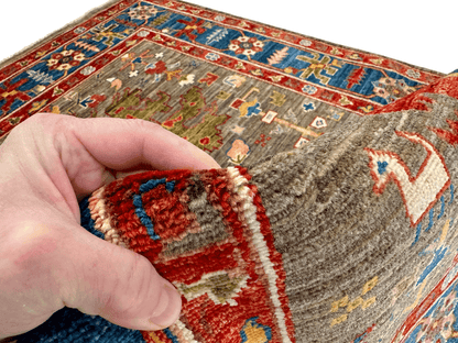 Afghan Ariyana (3'11"x5'09") brown/blue