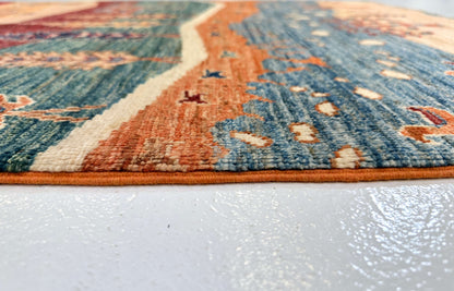 Afghan Gabbeh - Trees (3'05"x5'01") multicolor/rust