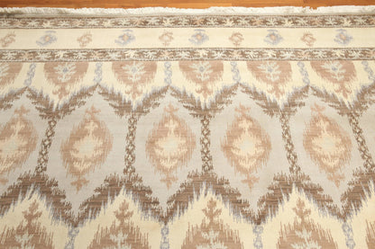 9' x 12' Hand knotted Wool Traditional Oriental Area Rug full pile 9x12 Beige