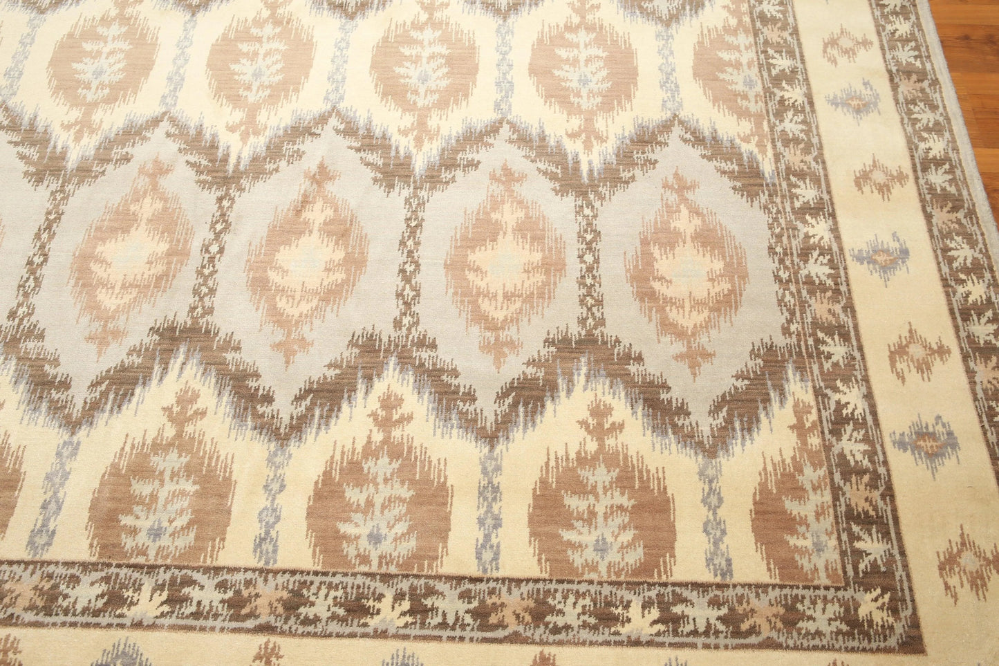9' x 12' Hand knotted Wool Traditional Oriental Area Rug full pile 9x12 Beige