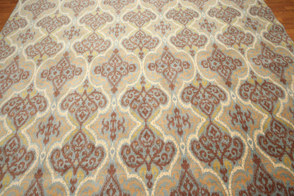 9' x 12' Hand Knotted Wool Transitional Oriental Area Rug Full Pile 9x12