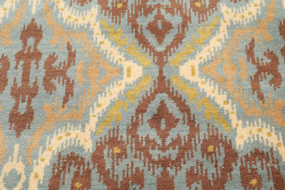 9' x 12' Hand Knotted Wool Transitional Oriental Area Rug Full Pile 9x12