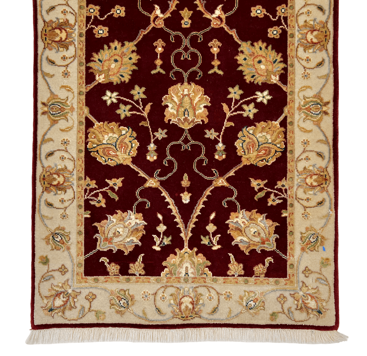 Wool w. silk Kumkapi red/ivo 2x3