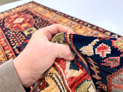 Heriz -nav/gld 3'03"x10' Runner