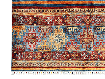 Khorjin (6'01"x8'07") blue/mulitcolor