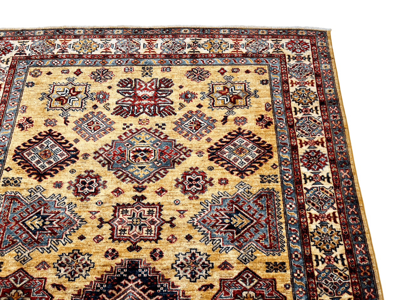 Super Kazak (5'08"x7'11") gold/ivory