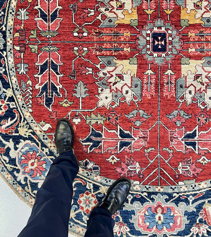 Afghan Heriz (7'00" Round)