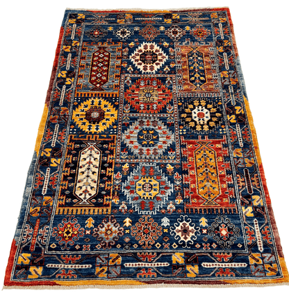 Afghan Wazir (3'04"x5'03") blue/multicolor