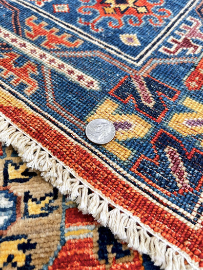 Afghan Wazir (3'04"x5'03") blue/multicolor