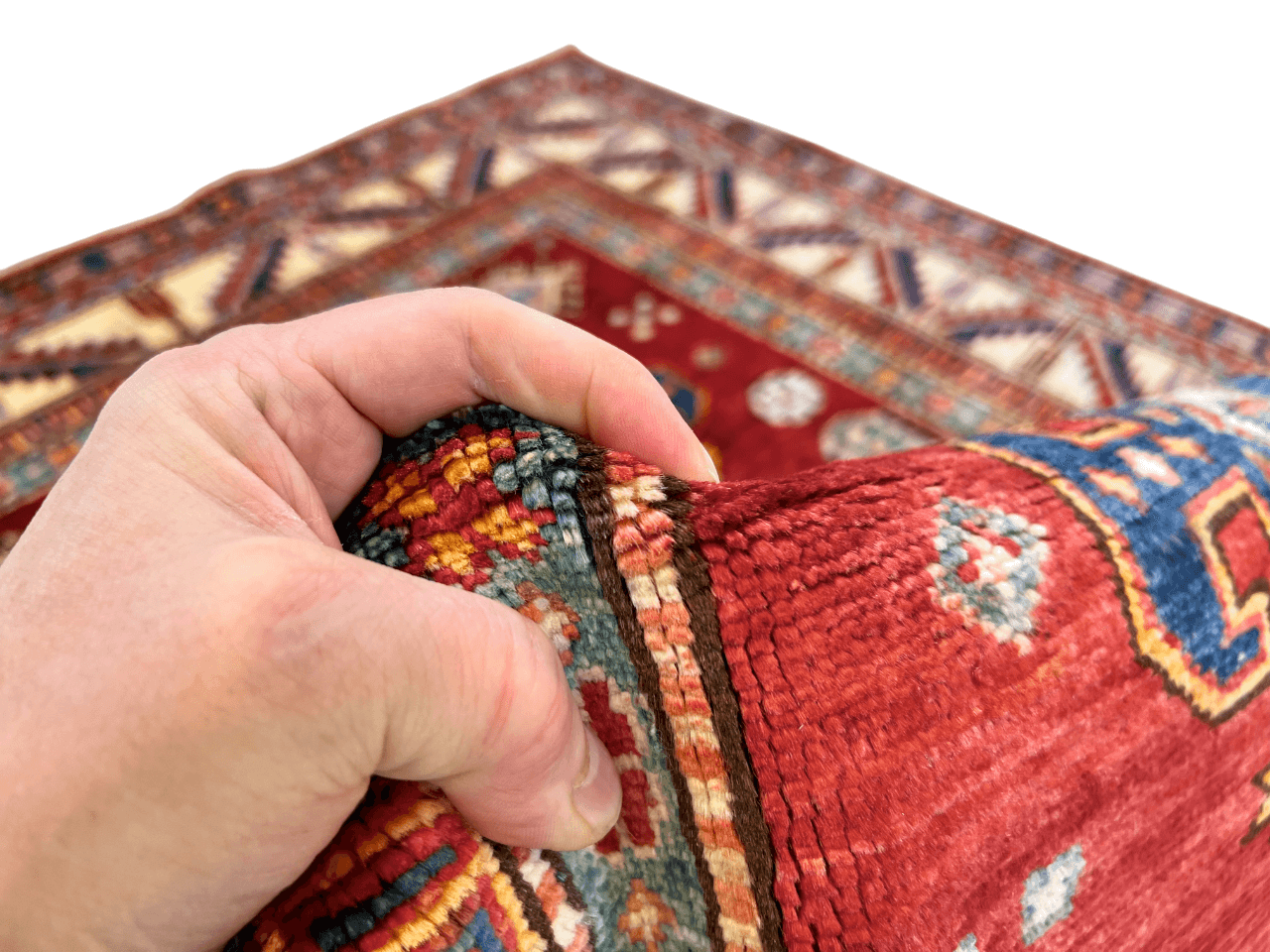 Super Kazak 4'00"x5'11" red/ivo