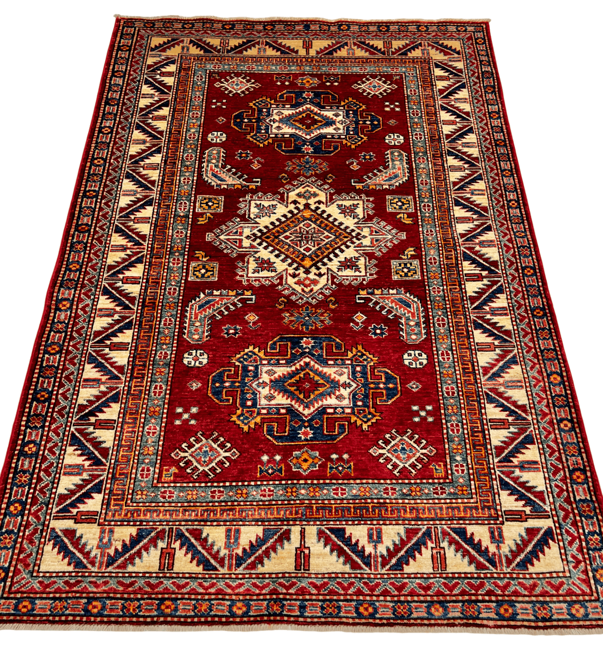 Super Kazak 4'00"x5'11" red/ivo