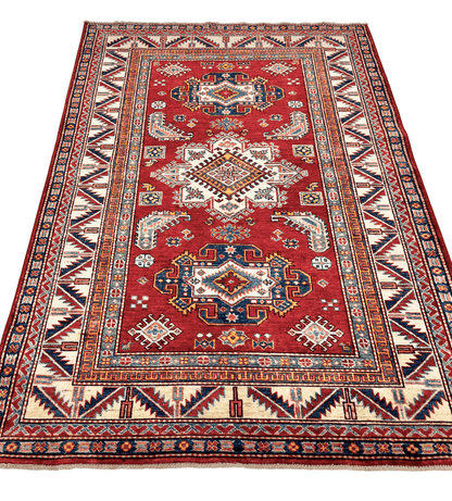 Super Kazak 4'00"x5'11" red/ivo