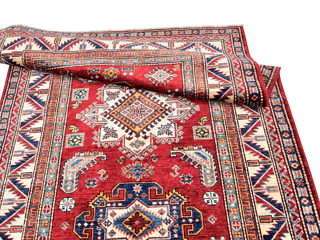 Super Kazak 4'00"x5'11" red/ivo