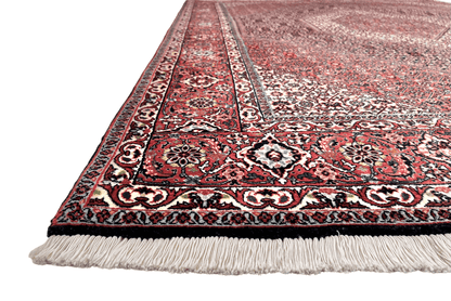 Persian Bijar (6'07"x9'05") red/indigo