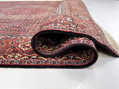 Persian Bijar (6'07"x9'05") red/indigo