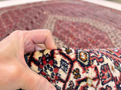 Persian Bijar (6'07"x9'05") red/indigo