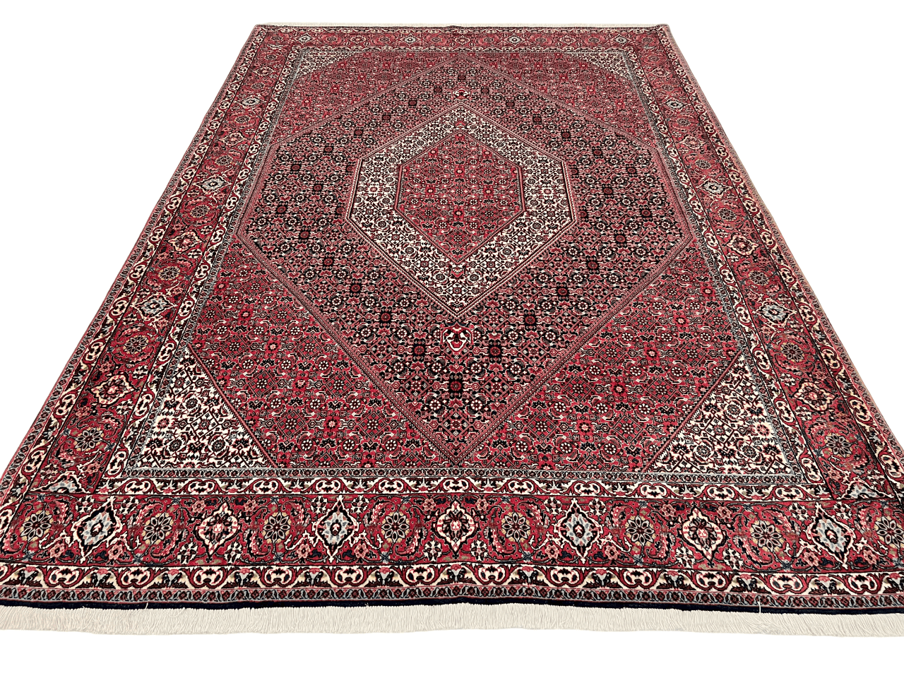 Persian Bijar (6'07"x9'05") red/indigo