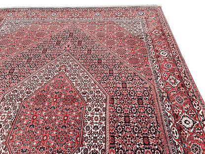 Persian Bijar (6'07"x9'05") red/indigo