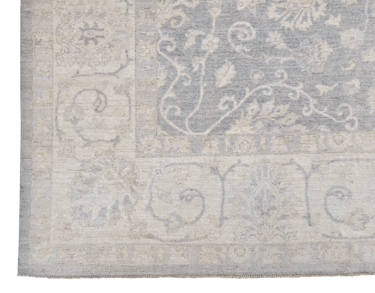 WhiteWash Chobi 10'00" x 13'05" lt.gry/ivo