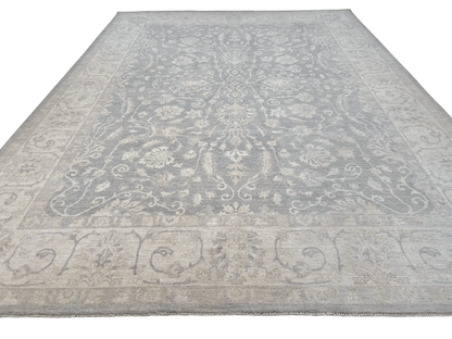 WhiteWash Chobi 10'00" x 13'05" lt.gry/ivo