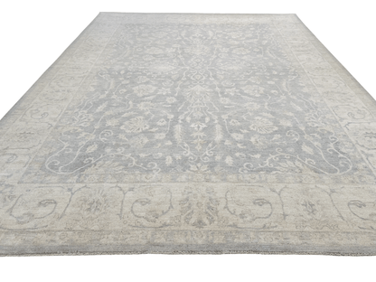 WhiteWash Chobi 10'00" x 13'05" lt.gry/ivo