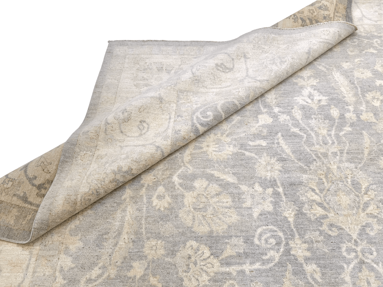 WhiteWash Chobi 10'00" x 13'05" lt.gry/ivo