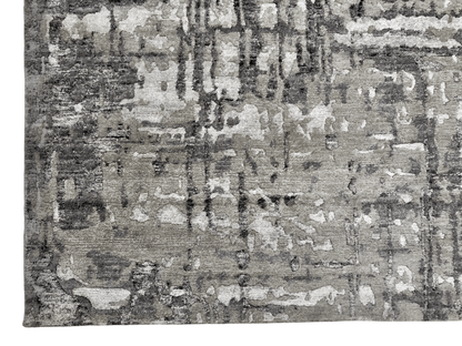 Contemporary textured dark gray 10x14