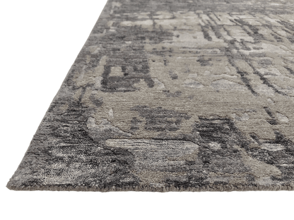 Contemporary textured dark gray 10x14