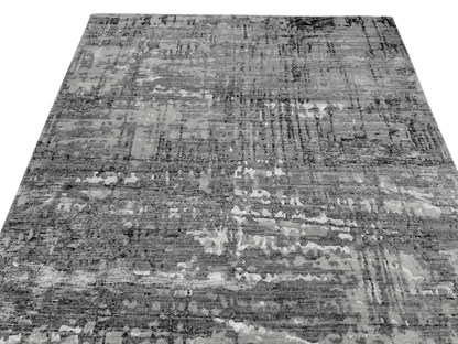 Contemporary textured dark gray 10x14