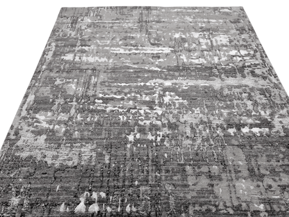 Contemporary textured dark gray 10x14