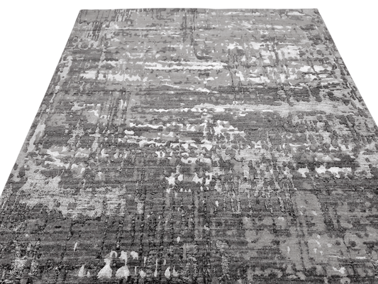 Contemporary textured dark gray 10x14