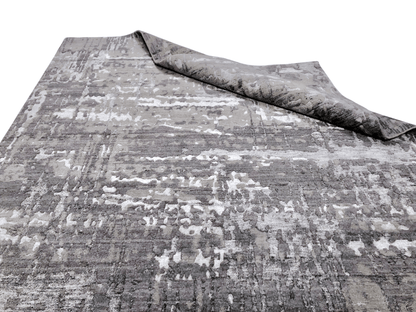 Contemporary textured dark gray 10x14