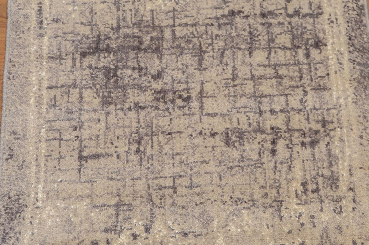 2'4" x 8' Hand Knotted Abstract Modern 100% Wool runner Area rug Beige