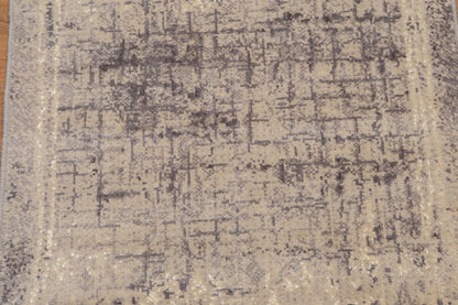 2'4" x 8' Hand Knotted Abstract Modern 100% Wool runner Area rug Beige