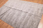 5' x 8' Hand Knotted Textured Industrial Bamboo Silk Area rug Gray 5x8