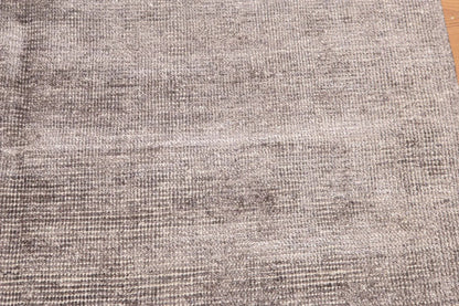 5' x 8' Hand Knotted Textured Industrial Bamboo Silk Area rug Gray 5x8