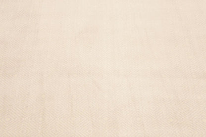 6' x 9' Geometric Pattern Hand Knotted 100% Wool Area Rug Beige 6x9