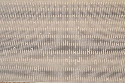 6' x 9' Hand Knotted Glam Industrial 100% Wool Area rug Gray