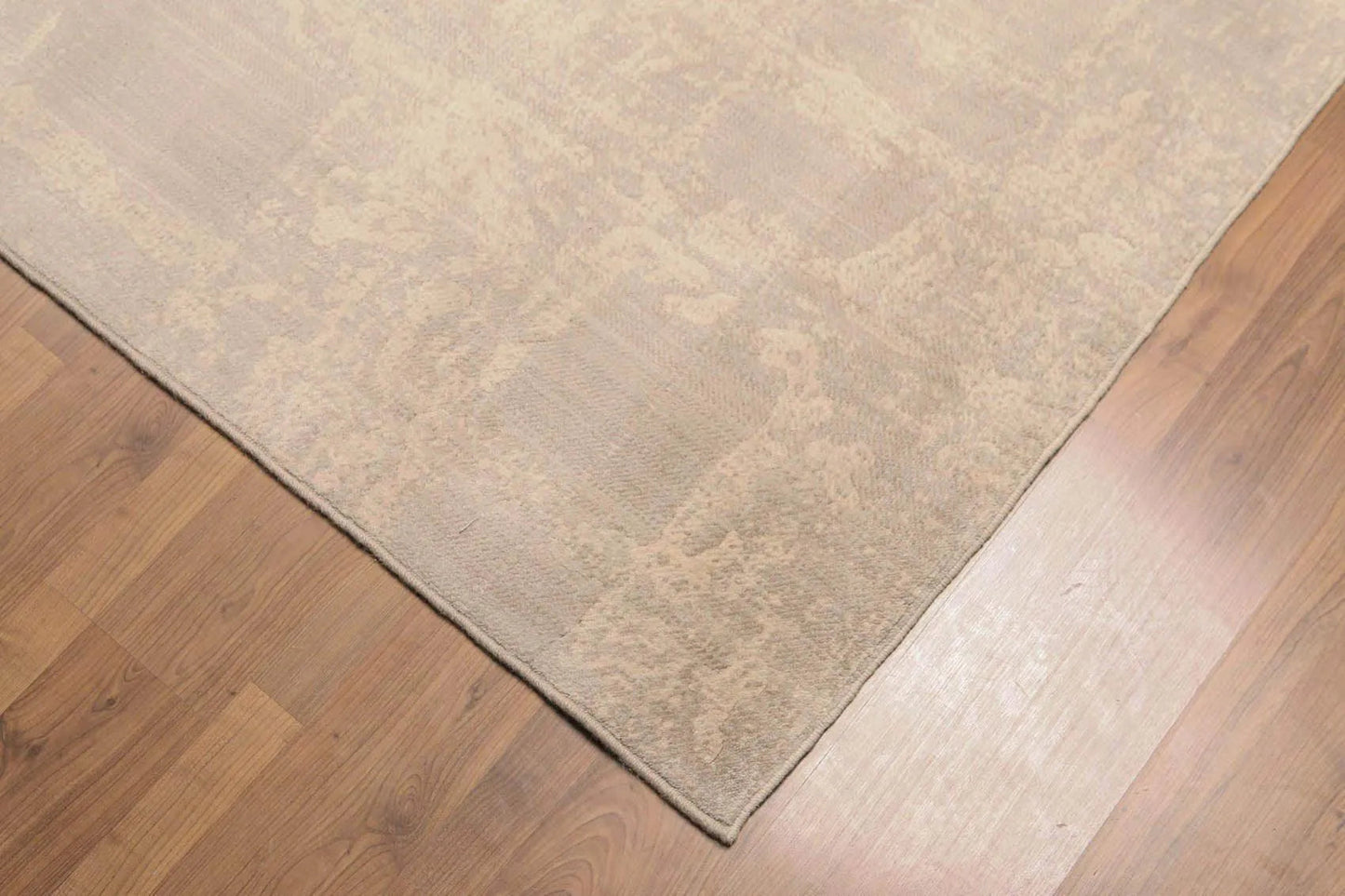 6' x 9' Hand Knotted Abstract Design Distress Look Area rug Tan