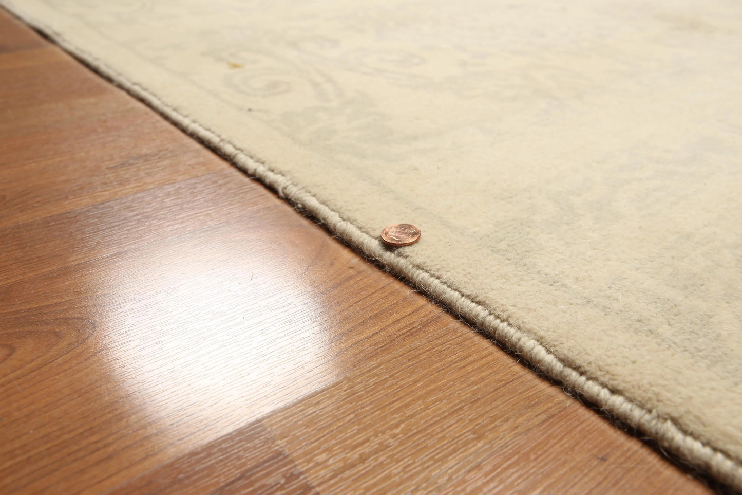 Hand Knotted 100% Wool Traditional Oriental Area Rug Beige 6' x 9'