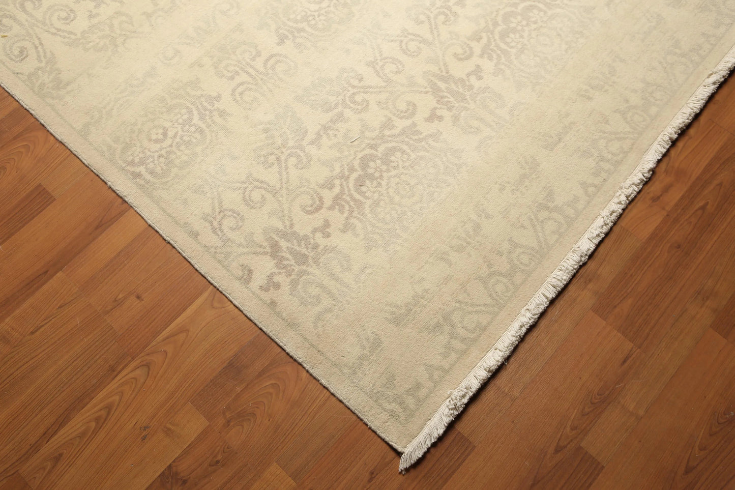 Hand Knotted 100% Wool Traditional Oriental Area Rug Beige 6' x 9'