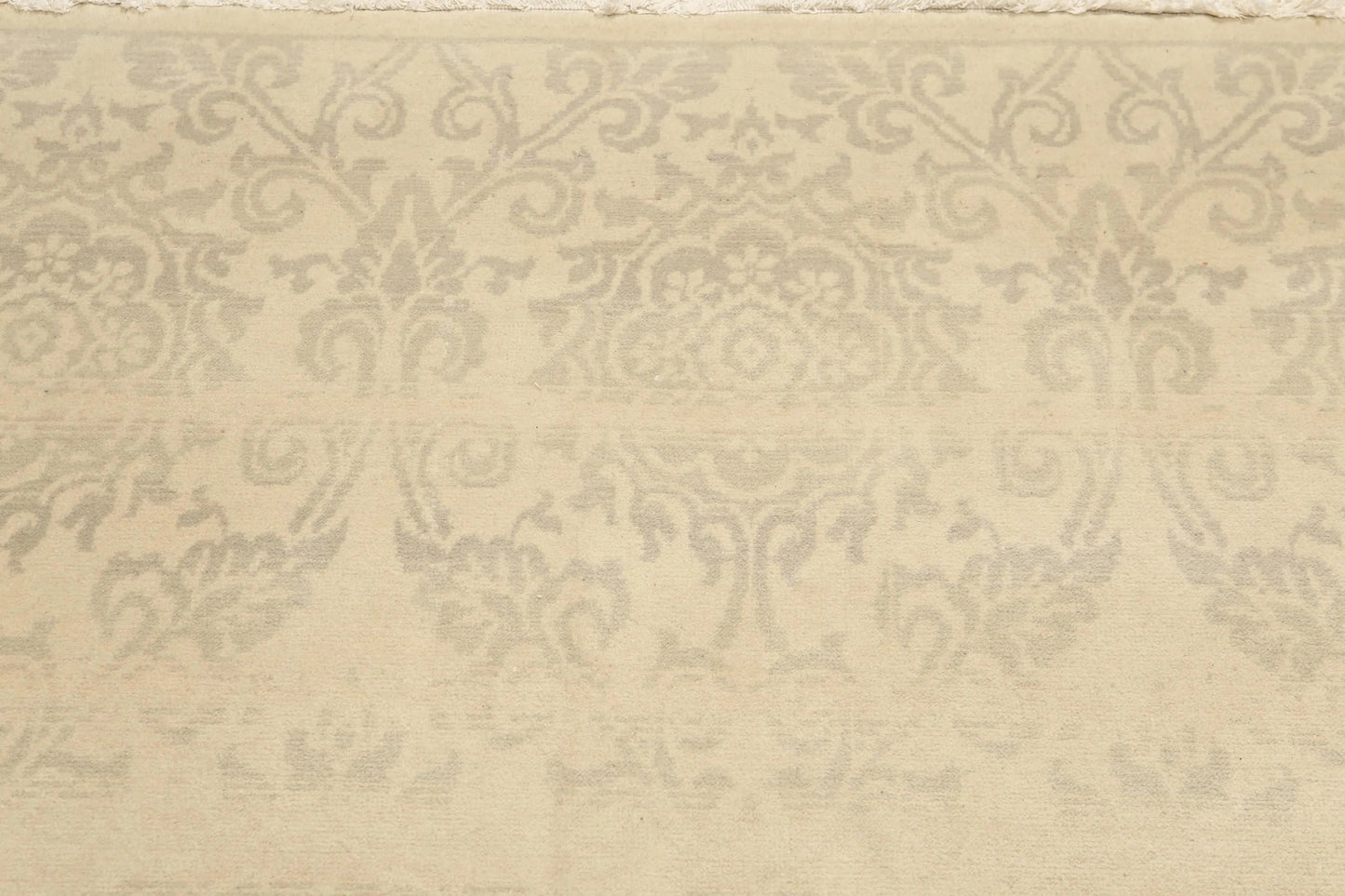 Hand Knotted 100% Wool Traditional Oriental Area Rug Beige 6' x 9'