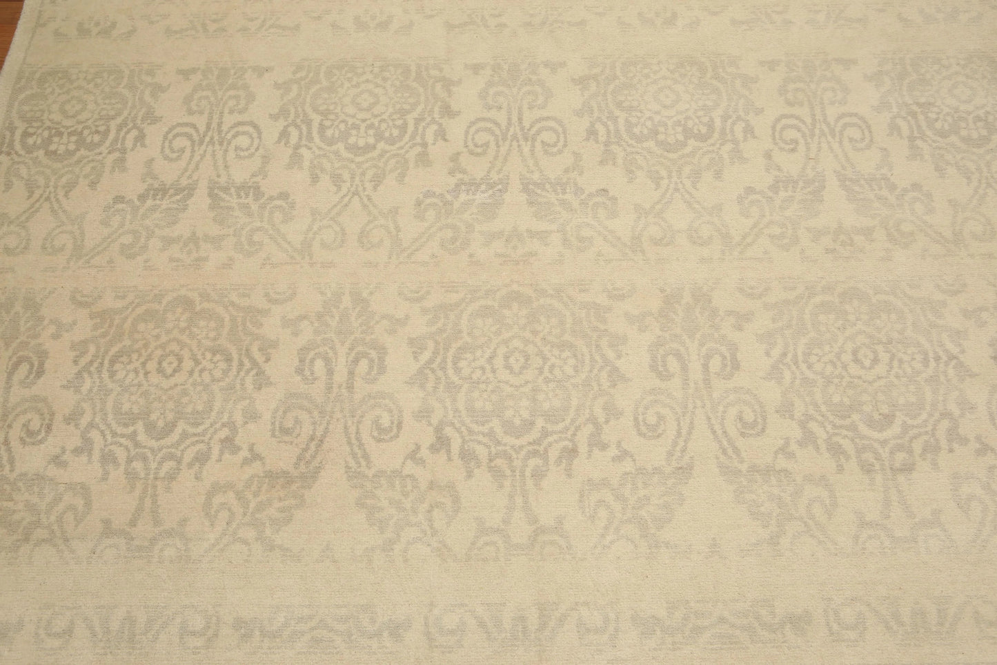 Hand Knotted 100% Wool Traditional Oriental Area Rug Beige 6' x 9'